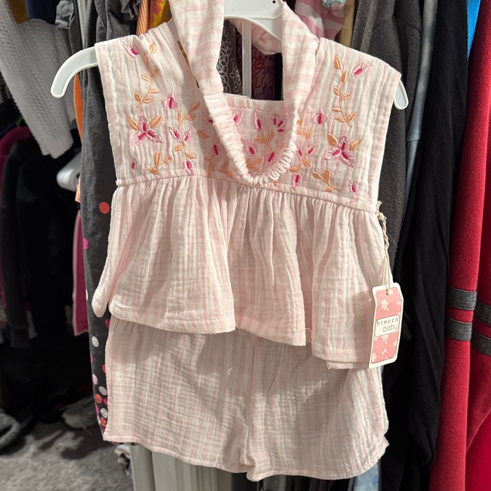 btween Baby Pink Floral Set